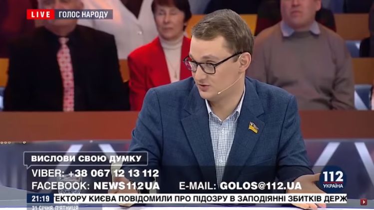 Евгений Брагар на скандальном эфире