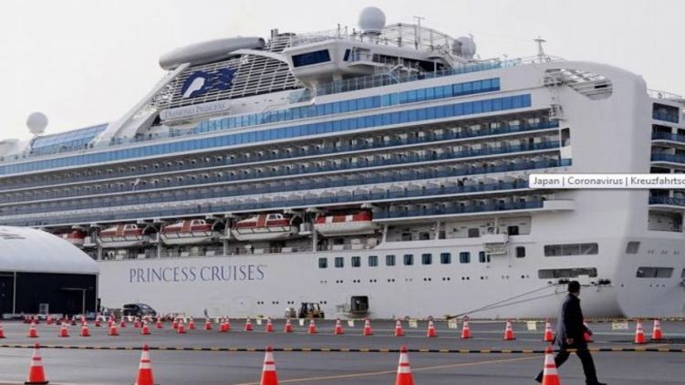 Круизный лайнер Diamond Princess, фото - Kyodo