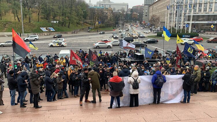 Вот, что осталось от Евромайдана семь лет спустя. Фото "Страны"