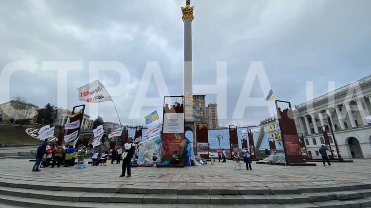Протест ФОПов на Майдане продолжается. Фото: "Страна"