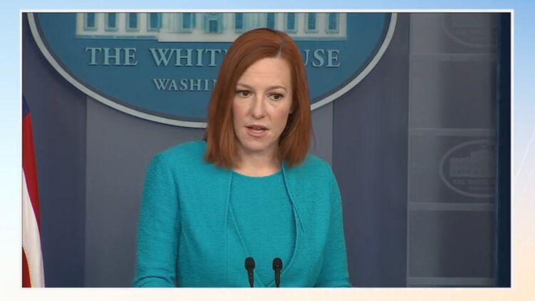 Псаки ответила на вопрос о встрече президентов США и РФ. Скриншот из видео