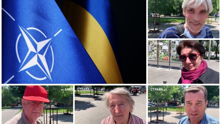 Что киевляне думают о возможном вступлении Украины в НАТО. Коллаж "Страны"