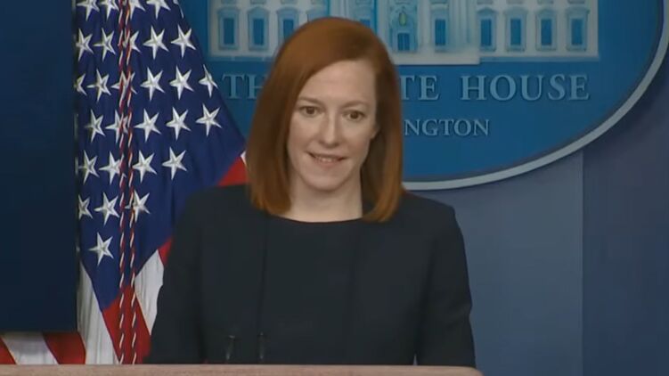 Джен Псаки заявила, что США видели предложения России о гарантиях безопасности. Фото: скриншот из видео