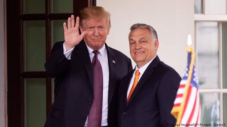 Дональд Трамп и Виктор Орбан (справа). Фото: dw.com