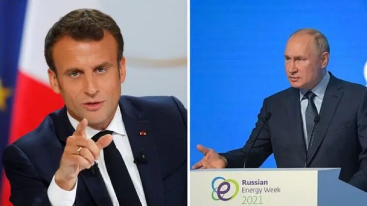 Путин и Макрон поговорили по телефону. Коллаж: Страна