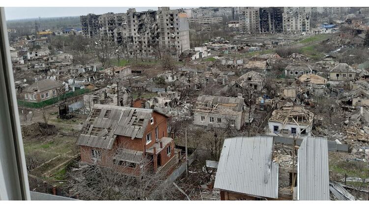 Россияне готовят "парад" в разрушенном Мариуполе. Фото: t.me/mariupolnow