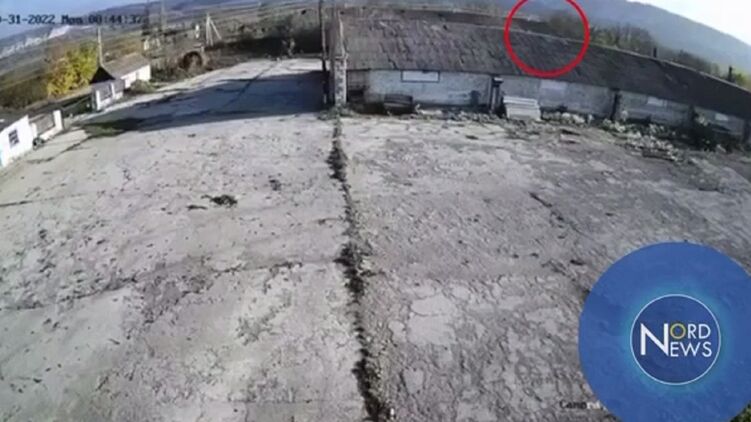 Падение обломков ракеты в Молдове. Скриншот видео