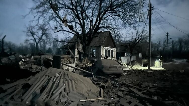 Последствия ракетных ударов по Донецкой области. Фото: соцсети