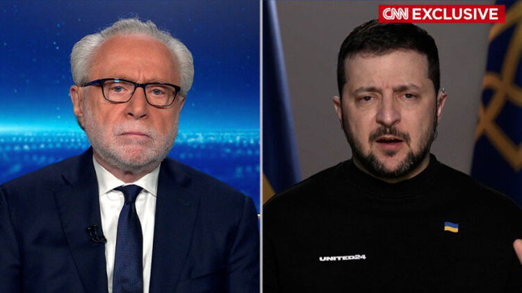 Зеленський поспілкувався з американськими журналістами щодо ситуації на Донеччині. Скріншот із відео
