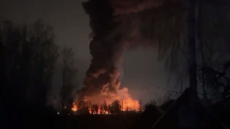Пожежа під Москвою. Скріншот відео
