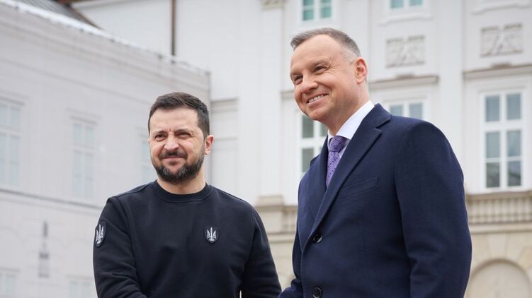 Президент Зеленский сегодня встретился с польским коллегой. Фото: t.me/V_Zelenskiy_official