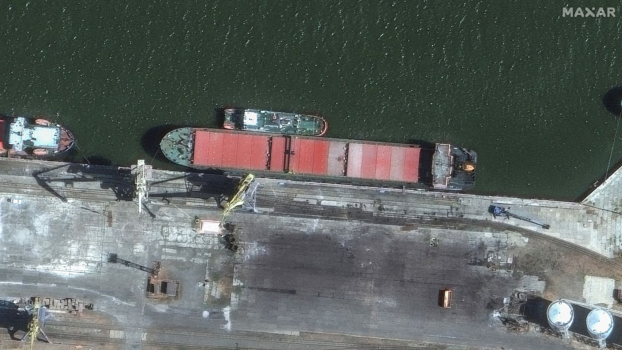 Судно Port Olya 3. Фото:  Sky News
