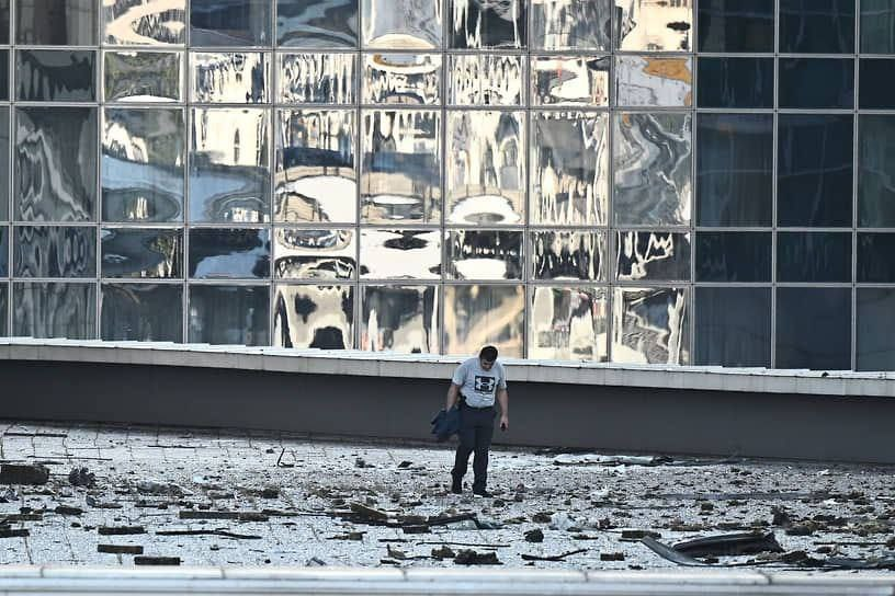 Результаты последней атаки дронов на Москву. Фото: Телеграм
