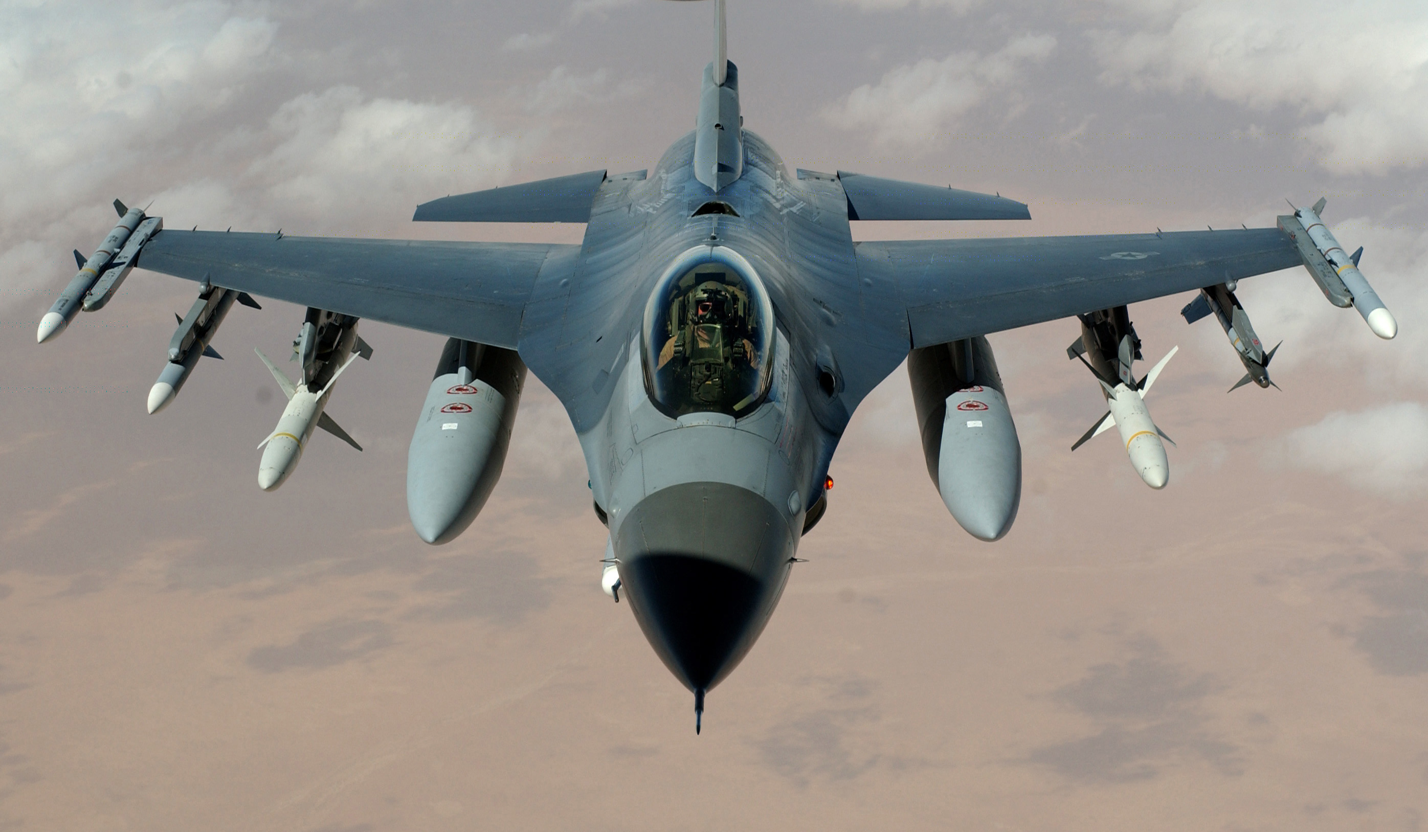 Винищувач F-16. Ілюстративне фото: Wikimedia