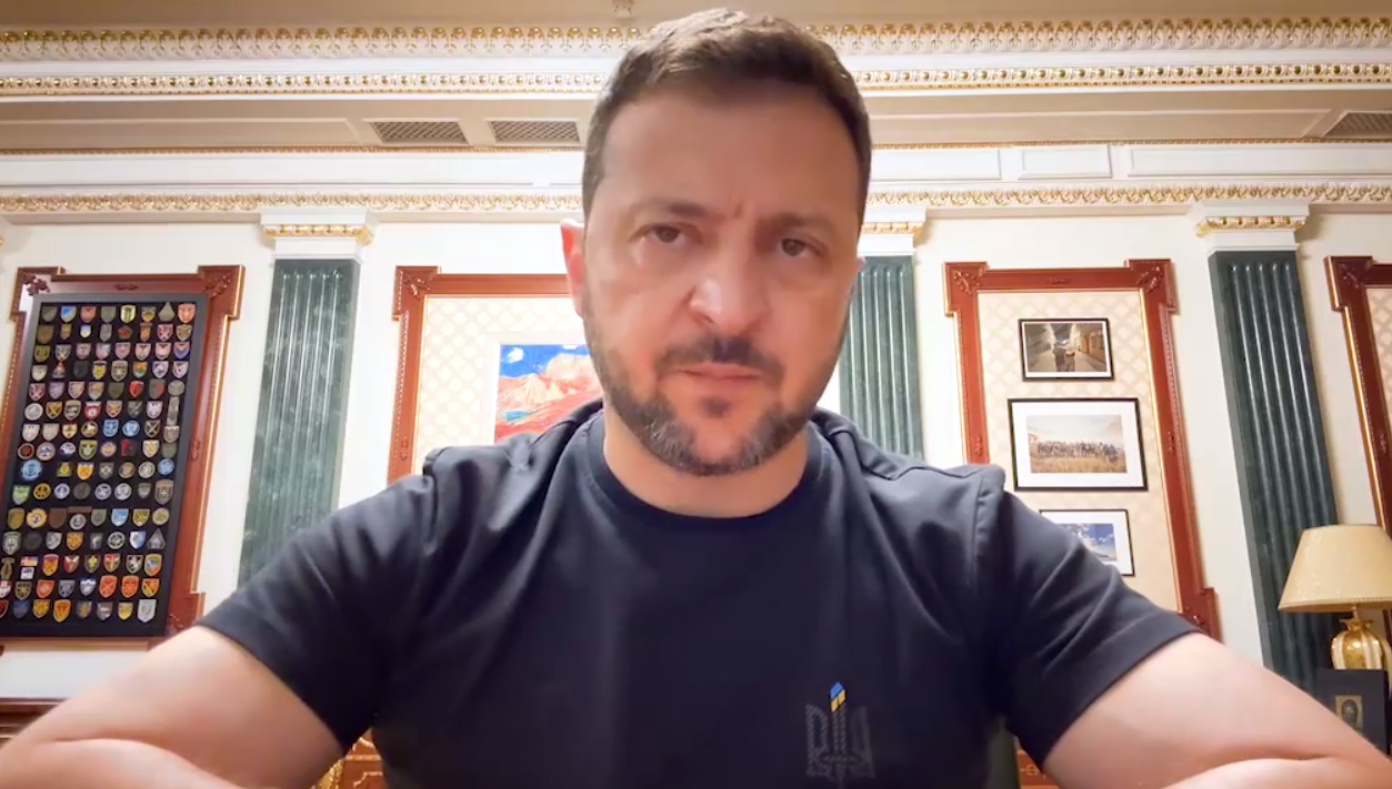 Зеленский записал новое обращение. Скриншот видео
