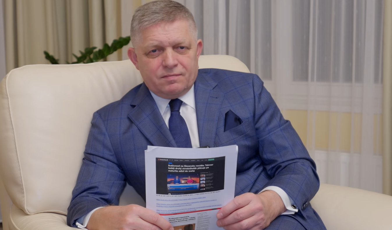 Роберт Фицо. Скриншот видео