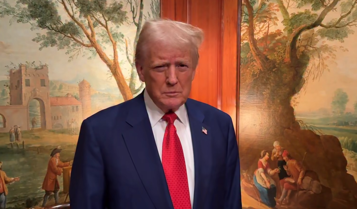 Дональд Трамп. Скриншот видео
