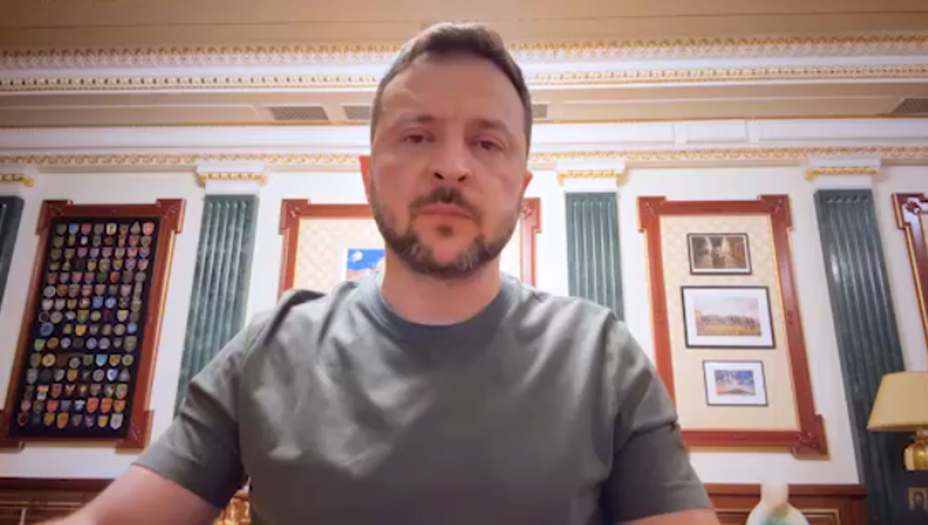 Зеленський записав нове звернення. Скріншот відео