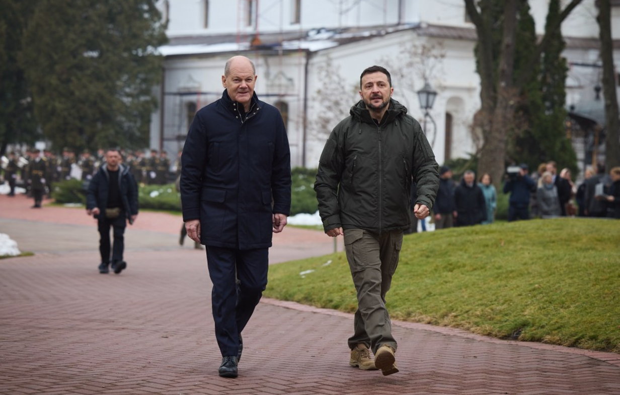 Олаф Шольц встретился в Киеве с Владимиром Зеленским. Фото: president.gov.ua