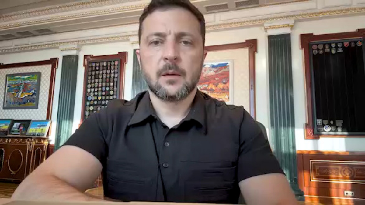 Владимир Зеленский. Скриншот видео