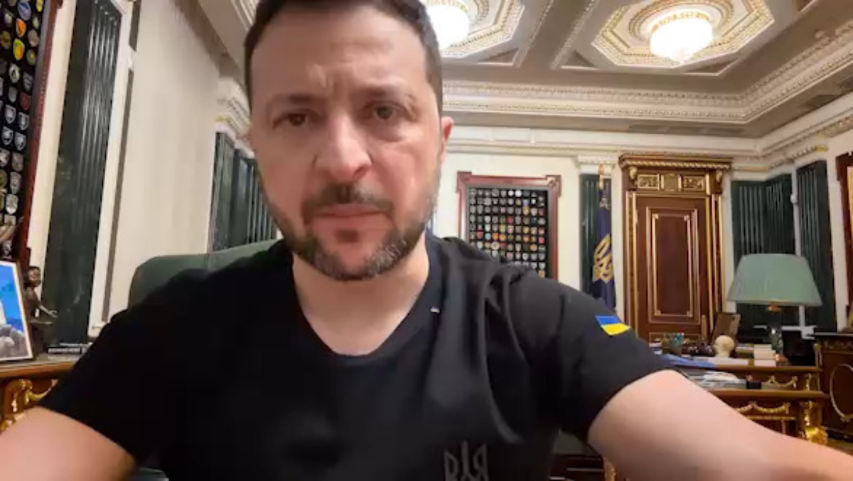 Володимир Зеленський. Скріншот відео